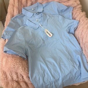 Light Blue Polo Shirts x2